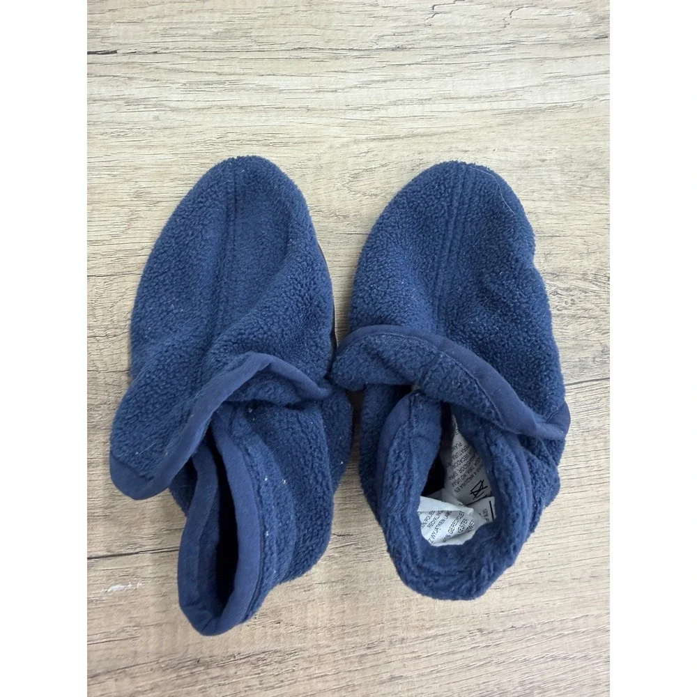 Patagonia Synchilla Fleece Baby Booties Navy Blue 12-24M